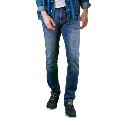 3EEEz Dark Blue 100% Denim Men's Jeans For Perfect Fit And Comfort