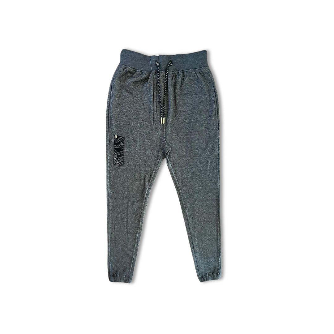 3eeez Comfort Fit Men's Grey Jogger Pants with Secure Pocket | Versatile Athletic Sweatpants