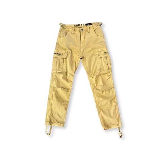 3eeez Men's Beige Tactical Cargo Pants | Durable and Functional Outdoor Wear