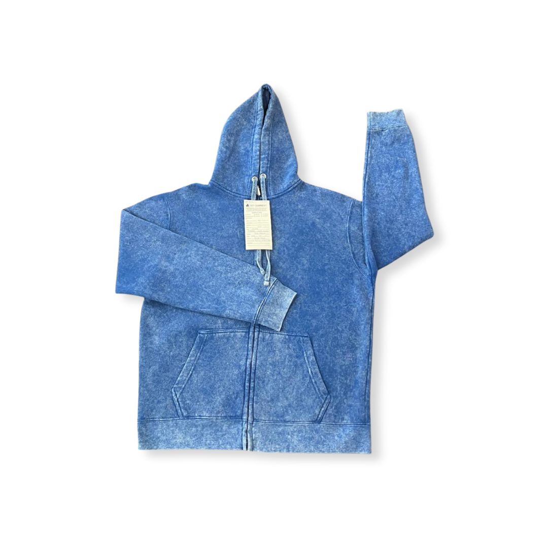 Men's Vintage Wash Blue Hoodie - Comfortable, Stylish, and Perfect for Any Occasion