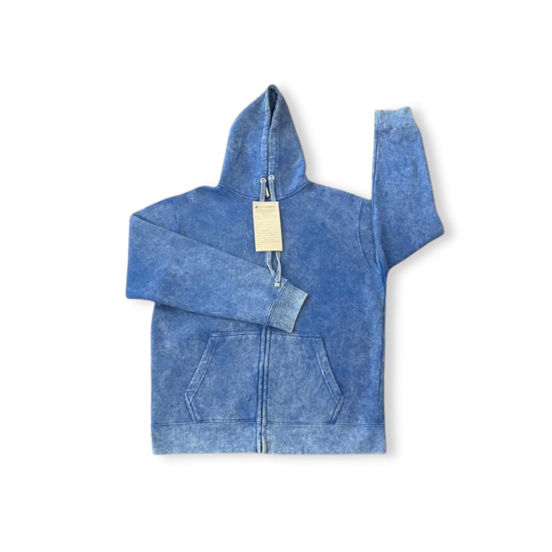 Men's Vintage Wash Blue Hoodie - Comfortable, Stylish, and Perfect for Any Occasion