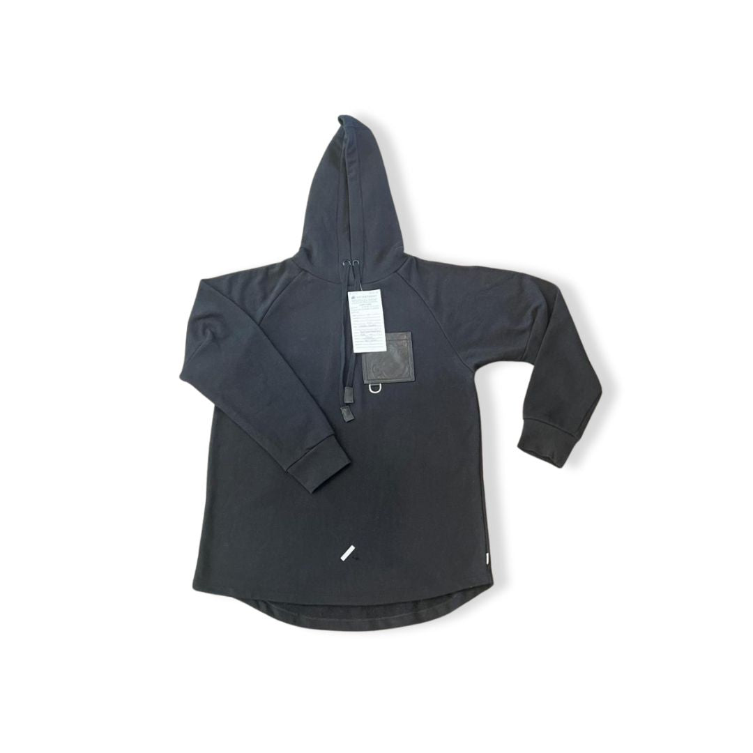 Premium Black Hoodie with Chest Pocket - Unisex Comfort Fit